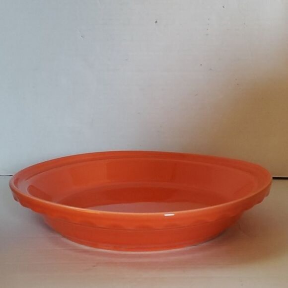 Fiestaware FIESTA CERAMIC Pie Plate Deep Dish Baker Baking Bake Bakeware Poppy - Picture 9 of 9